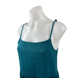 Urban Outfitters Urban Renewal Eco Linen Sleeveless Tiered Midi A-Line Dress S/M thumbnail 2