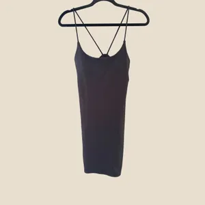 Womens Black Bodycon Mini Dress Strappy Cutout‎ Open Back Stretch Night Out LBD thumbnail 2