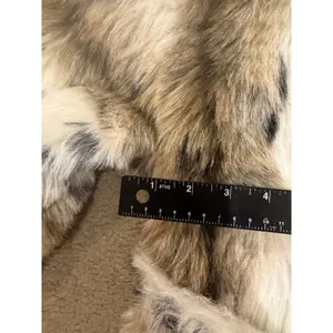 In Wear Faux Fur Coat Jacket Removable Hood Fuzzy No Size thumbnail 8