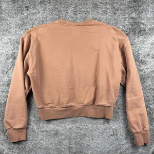 SKIMS The Pullover Cotton Sweatshirt Women's Large Brown thumbnail 5