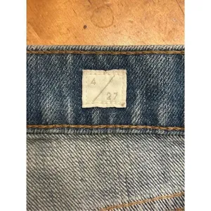 Lucky brand relaxed taper jeans Size 4/27 raw hem side design (4668) thumbnail 8