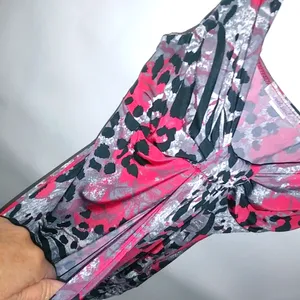 Wet Seal S Black Pink Leopard Bubble Top thumbnail 2