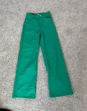 Divided Green High Waisted Wide Leg Pants thumbnail 3