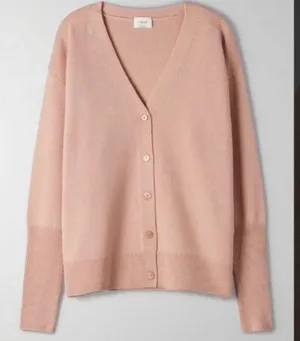 Aritzia Wilfred Cyprie 100% merino wool button down cardigan thumbnail 2