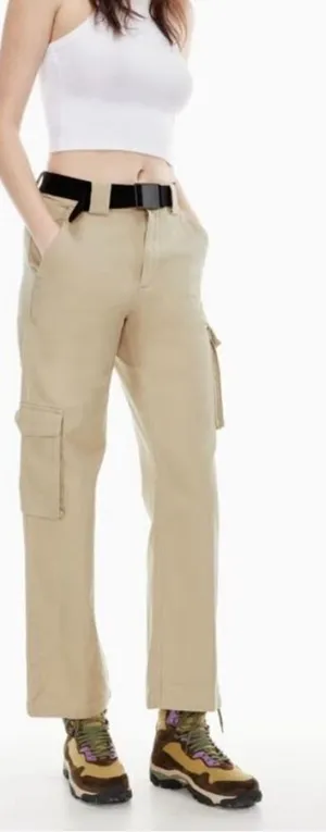 Wilfred TNA ARITZIA Cargo Pants Flax Beige Tan- Size XL thumbnail 1