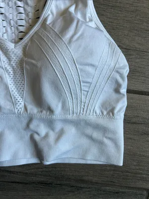 90 Degree By Reflex White Racerback Seamless Sports Bralette thumbnail 3