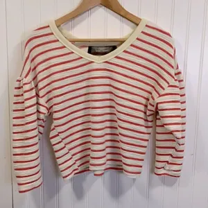 Code x Mode striped cropped sweater thumbnail 1