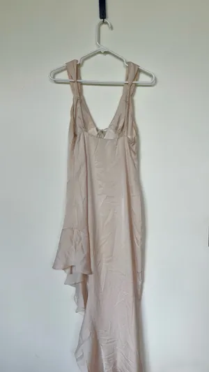 Cotton Candy LA SATIN HIGH-LOW MIDI DRESS thumbnail 8