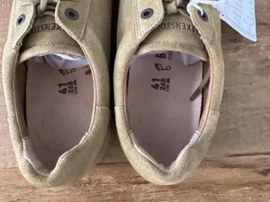 NEW Birkenstock Bend Low II Suede Khaki Sneaker ~ Size 41 thumbnail 11