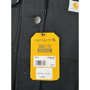 Carhartt Women's Loose Fit Weathered Duck Coat Black Small NWT *read/see Photos thumbnail 5