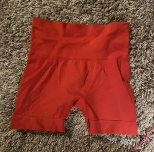 SET Active High-Waist Orange Bike Shorts thumbnail 1