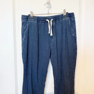 Marine Layer Men Textured Relaxed Drawstring Pull On Pant Medium Casual Comfort thumbnail 2