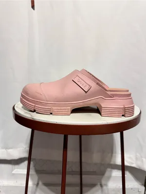 GANNI Mules in Pink Nectar Size 40 9.5 full set thumbnail 7