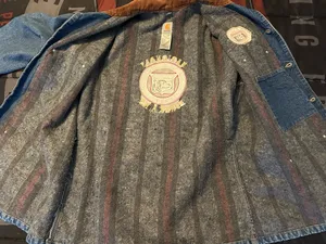 Vintage Carhartt Blanket Lined C59DST Jacket Denim Chore Barn Coat Men’s XL USA thumbnail 2