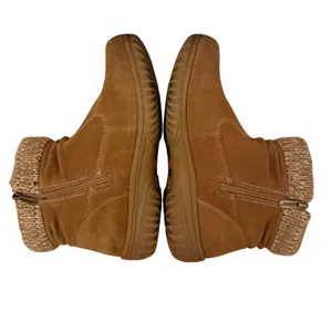 Khombu Laura Women's Brown Suede Knit‎ Cuff All Weather Ankle Boots Size 10M thumbnail 5