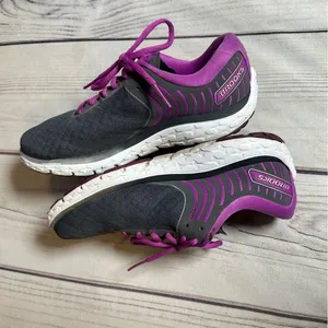 Brooks Running Shoes Pure Flow 6 Purple Gray Athletic Sneakers Women Sz‎ 9 thumbnail 8