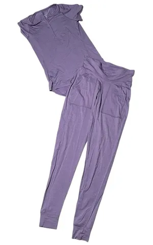 Dagsmejan Women's Size XS/S‎ Pajama Set Light Purple Nattwarm Merino Wool Sweden thumbnail 1
