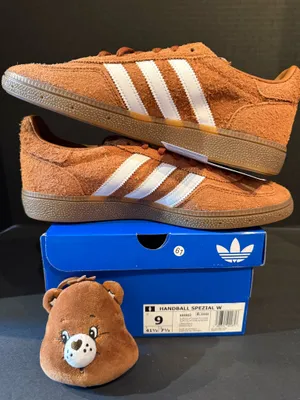 Rare Women’s Adidas handball Spezial “Care Bears” size 9w comes with care bear thumbnail 2