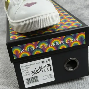 Kurt Geiger London Size 36/5 Lane Love White Multicolor Puffy Hearts Sneakers thumbnail 3