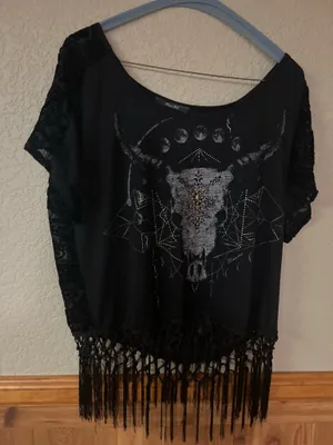 Miss Me Western inspired top thumbnail 1
