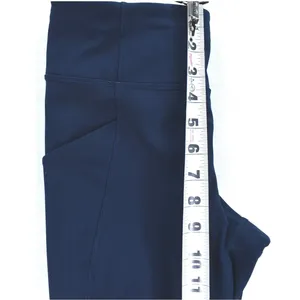 Lululemon Navy Blue High Rise Crop Leggings with Pockets Size 4 23 Inch Inseam thumbnail 5