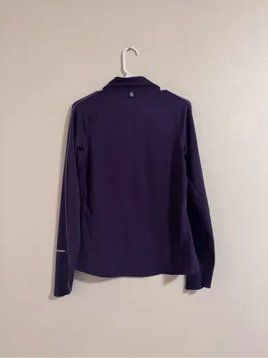 Nike Purple Half-Zip Running Top thumbnail 3