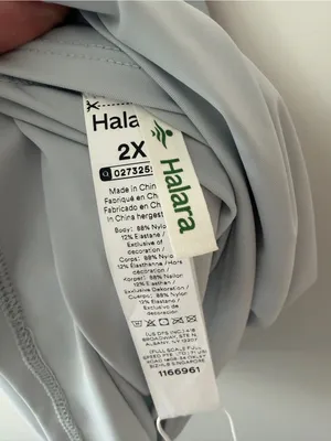 Halara Plus Size Round Neck Cool Touch Yoga Tank Top Frost Veil Grey 2X NWT thumbnail 5