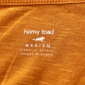 Horny Toad Marley V-Neck Long Sleeve Tee Medium Organic Cotton Tencel Orange Y2K thumbnail 4