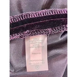 Calvin Klein Women’s Size 10 Velvet Bell Sleeve Sheath Dress Deep Purple Holiday thumbnail 6
