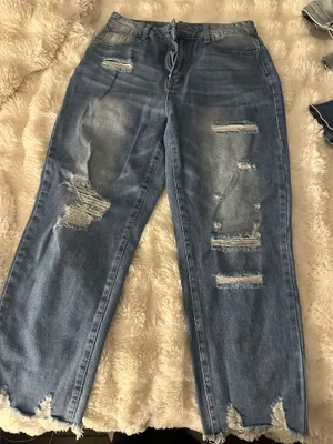 Shein Dark Wash Baggy Jeans thumbnail 1