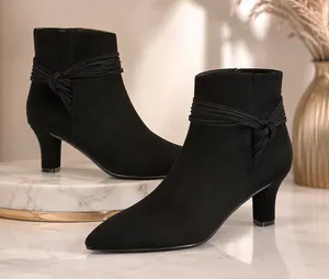 🖤 East 5th Mander Women's Black Knot-Detail Dress Ankle Booties (Size 11M) ✨ thumbnail 1