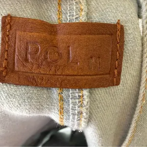 POL Light Wash Denim Short Overalls with Rose Embroidery thumbnail 4