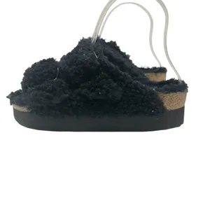 Birkenstock Papillio Arizona Big Buckle Shearling Sandals Teddy Black Size 36‎ thumbnail 8