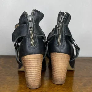 Leather Booties‎ Black Size 6.5 thumbnail 5