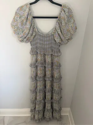 Show Me Your MuMu Colette Maxi Dress Primrose Print - size S thumbnail 6