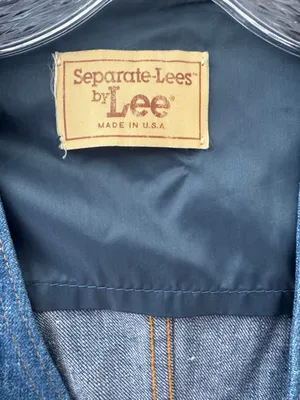 Lee Vintage Western 70’s 80’s Cottagecore Women's Dark Blue Denim Vest thumbnail 3