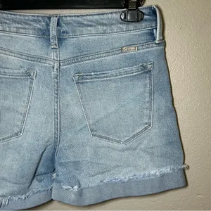 Kancan Jasmine High Rise Cuffed Hem Denim Shorts Women’s Size Large thumbnail 8