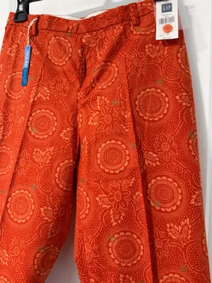 Gap Orange paisley pant thumbnail 2