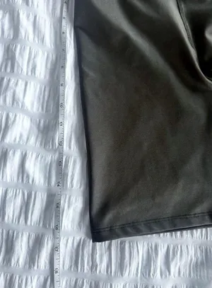Abercrombie & Fitch Metallic Sheen Biker Shorts Size Small Bike Green Brown thumbnail 6