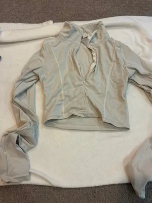 Pretty little thing cream active quarter zip thumbnail 1
