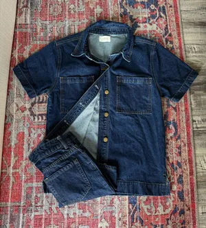 dissh two piece denim set thumbnail 1