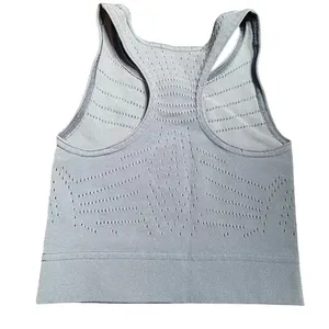 FP Movement By Free People Seamless Ribbed Crop Tank‎ Top XS TP Blue Mesh Cutout thumbnail 2