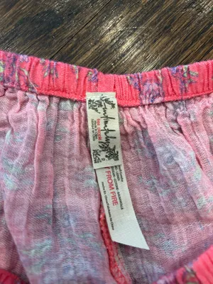 Pink free people shorts/bathing suit cover up thumbnail 3