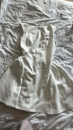 Drop waist white dress thumbnail 3