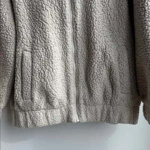 Aerie Cream Sherpa Jacket Size XS thumbnail 2