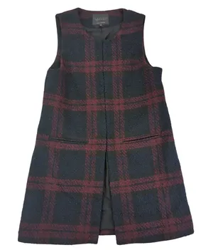 Sanctuary Women's Plaid‎ Sleeveless Vest Jacket Size Small Tweed thumbnail 1