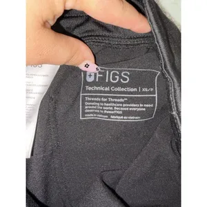 Figs Technical Collection Zamora Jogger Scrub Pants in Black Size Xs Pet thumbnail 4