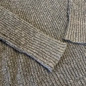 American Eagle Women's Cold Shoulder Brown Knit Sweater Zipper‎ Detailing Sz SM thumbnail 7