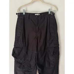 Tna Aritzia Strobel Cargo Pants Black Wide Leg Cinch Women’s Size 6 thumbnail 6