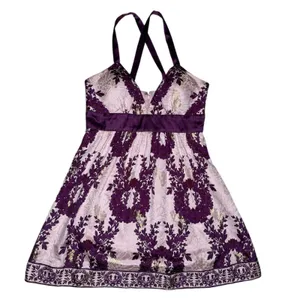 Vintage 90s‎ Y2K Tracy Reese S Silk Floral Blouse Top Babydoll Fairy Whimsigoth thumbnail 10